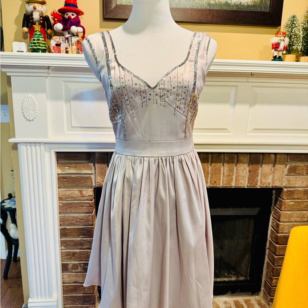 Elegant Beaded Evening Dress